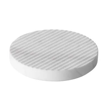 Groove gryteunderlag marmor - hvit liten - Muuto