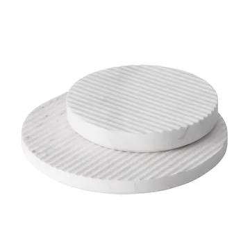 Groove gryteunderlag marmor - hvit liten - Muuto