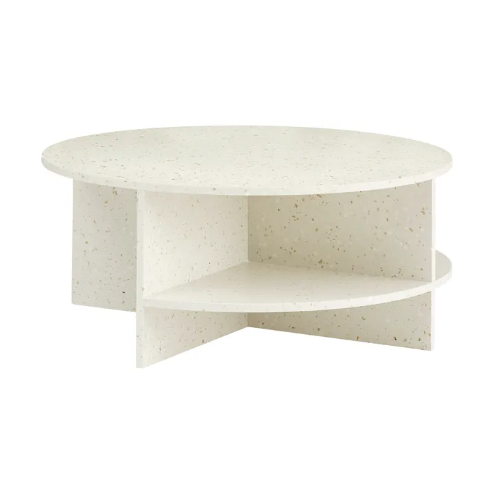 Halves sofabord - Off white-terrazzo, Ø85 cm - Muuto