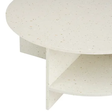 Halves sofabord - Off white-terrazzo, Ø85 cm - Muuto