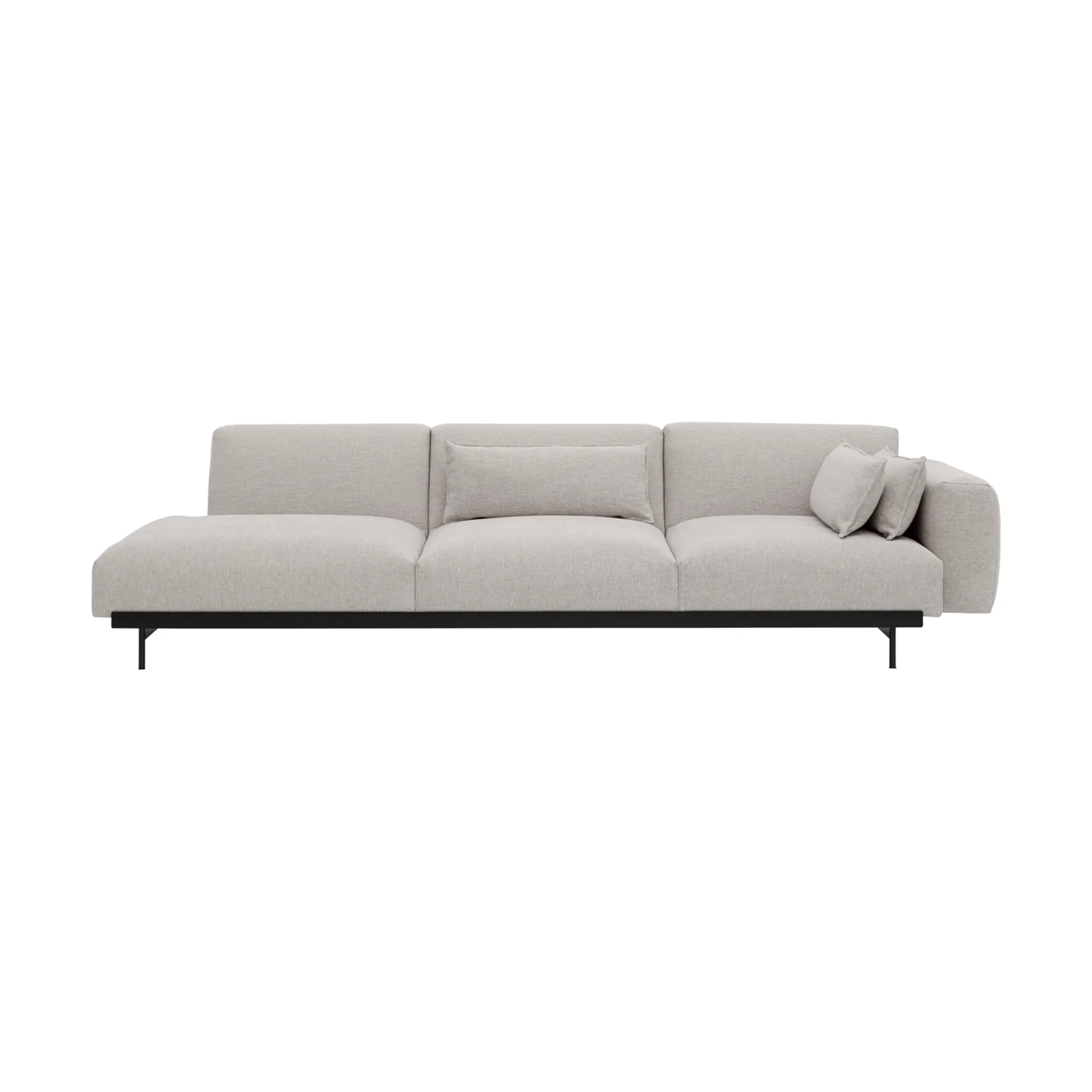 In Situ Config 2 modulsofa 3-seter, Clay 12-Black Muuto