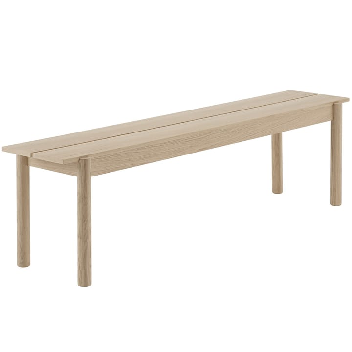 Linear benk , eik - 170 cm - Muuto