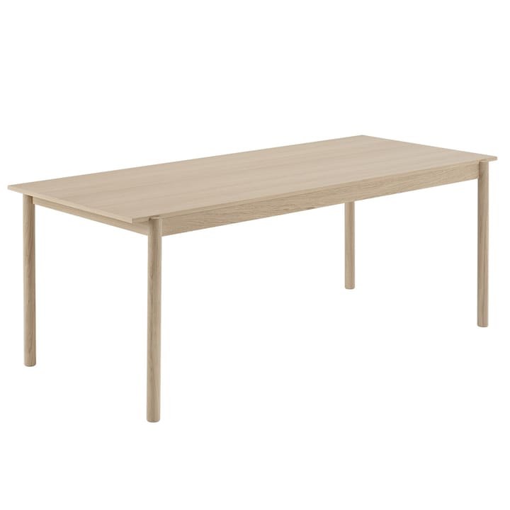 Linear bord, eik - 90 x 200 cm - Muuto