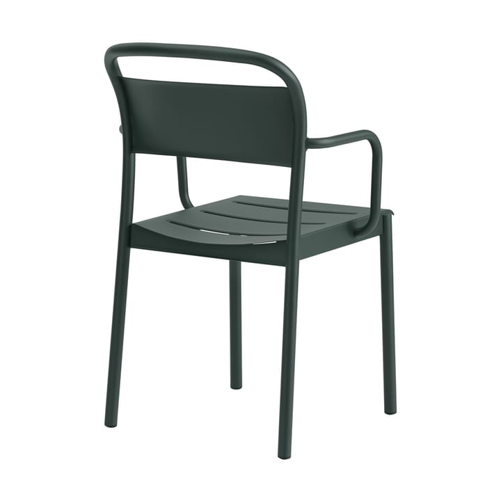 Linear Steel Armchair karmstol, Dark green Muuto
