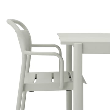 Linear Steel Armchair karmstol - Grey (RAL 7044) - Muuto
