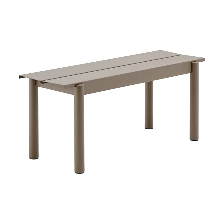 Linear Steel Bench benk 110x34 cm - Taupe - Muuto