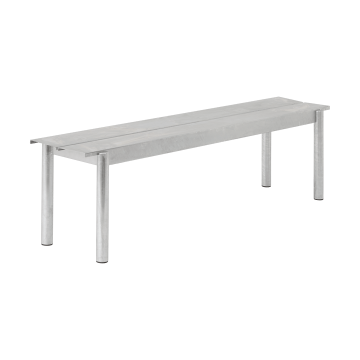 Linear Steel Bench benk 170x34 cm - Warm galvanized steel - Muuto