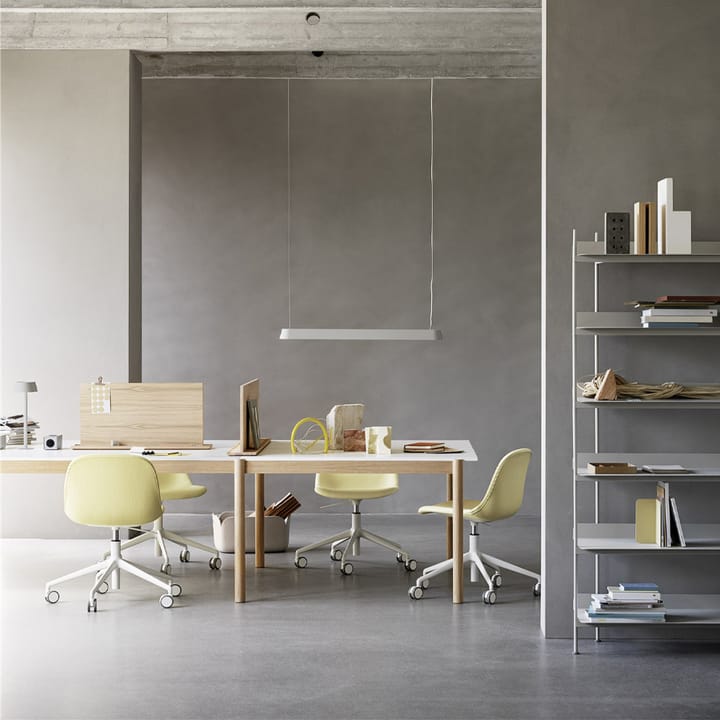 Linear System End Module bord, Black-Oak 240 x 142 cm Muuto