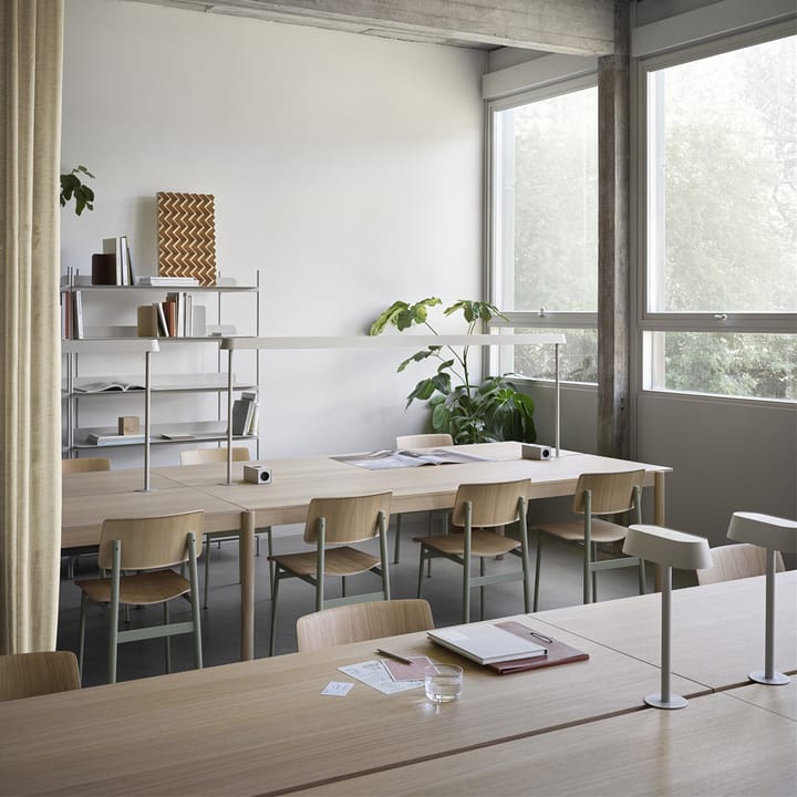 Linear System Middle Module bord, Oak veneer-Oak Muuto