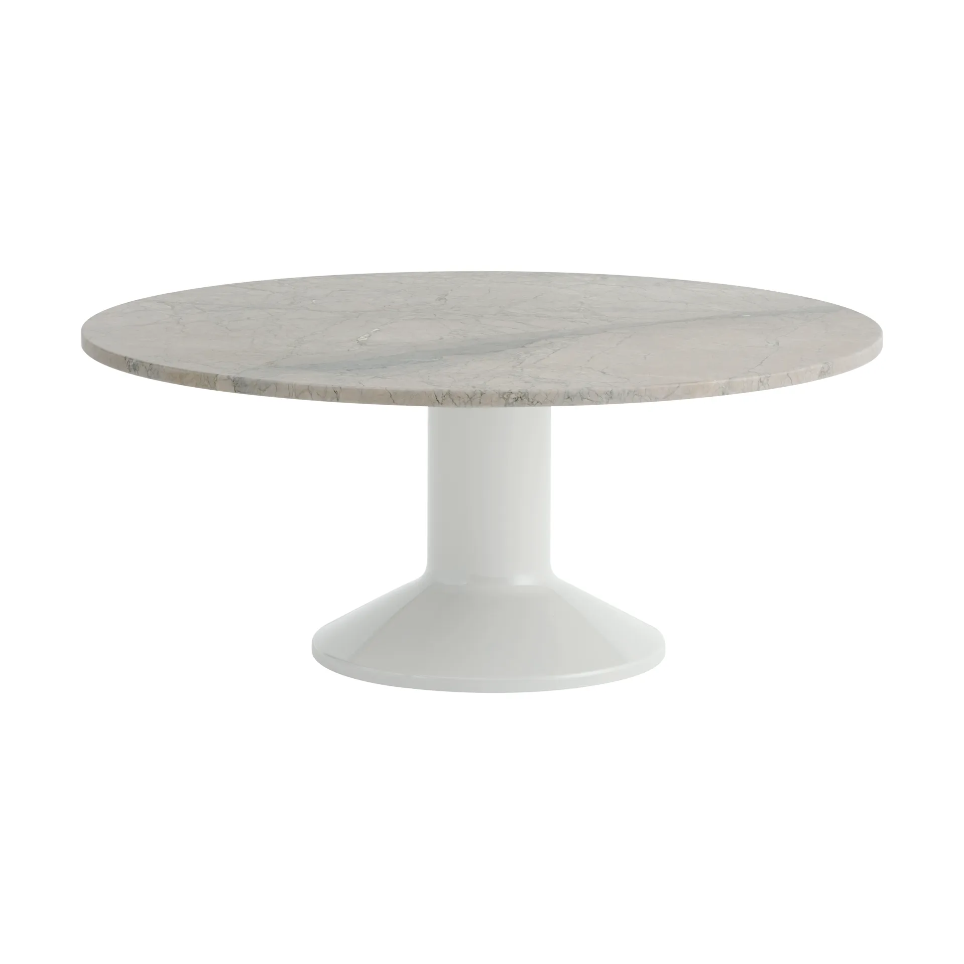 Midst sofabord, Grey marble-grey, Ø90 cm Muuto