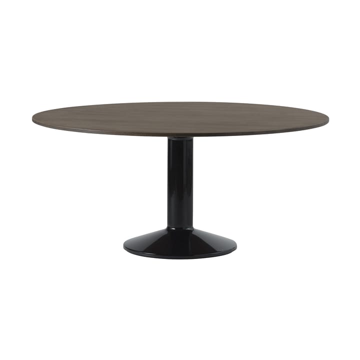 Midst søylebord Ø 160 - Dark Oiled Oak-Black - Muuto