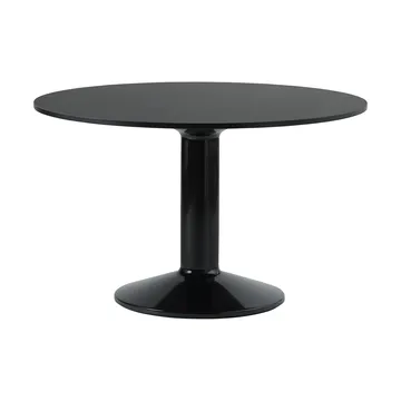 Midst søylebord - Black nanolaminate-black, Ø120 cm - Muuto