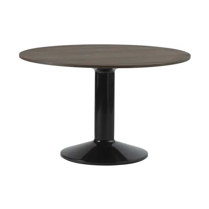 Midst søylebord - Dark oiled oak-black, Ø120 cm - Muuto