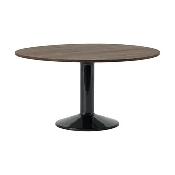 Midst søylebord - Dark oiled oak-black, Ø140 cm - Muuto
