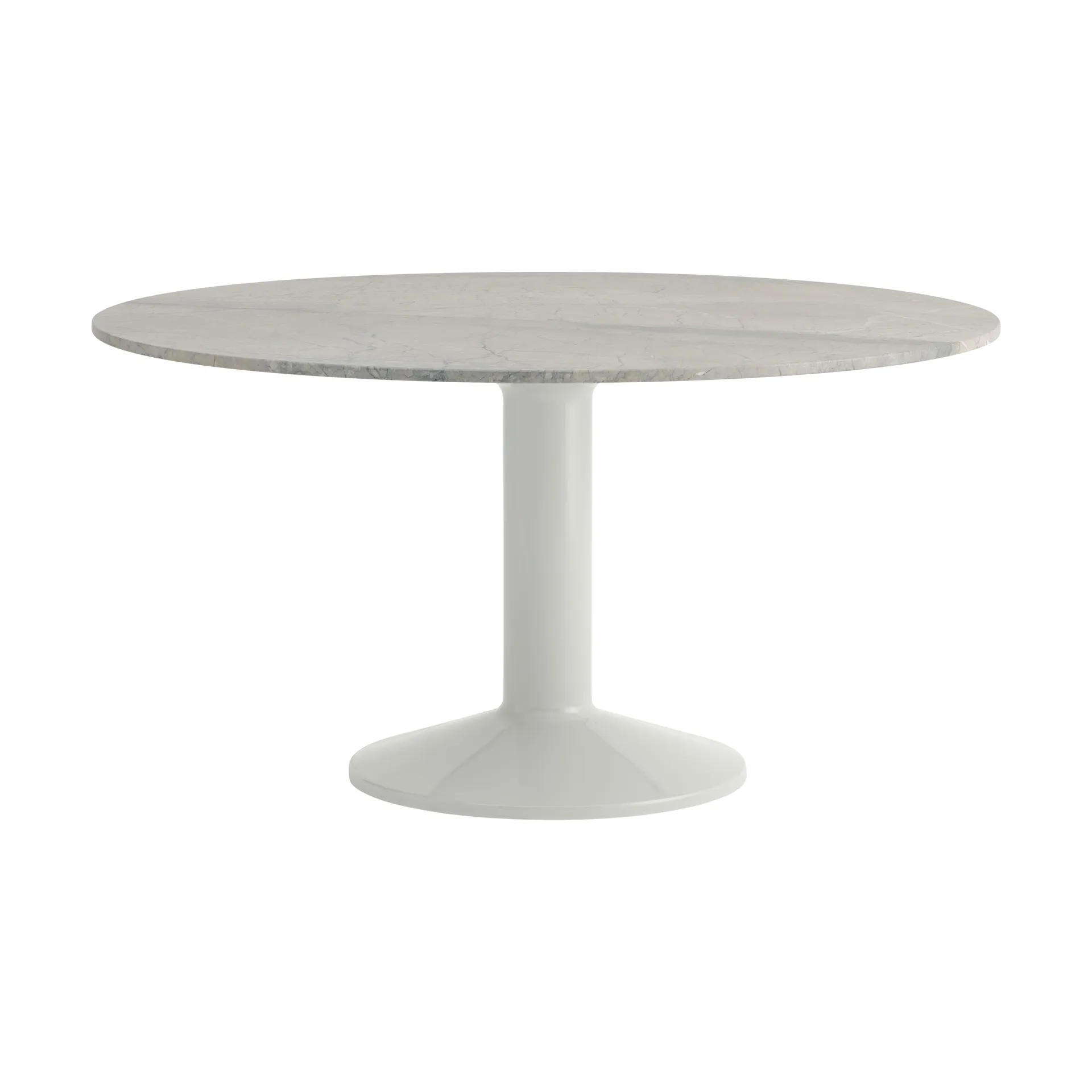 Midst søylebord, Grey marble-grey, Ø140 cm Muuto