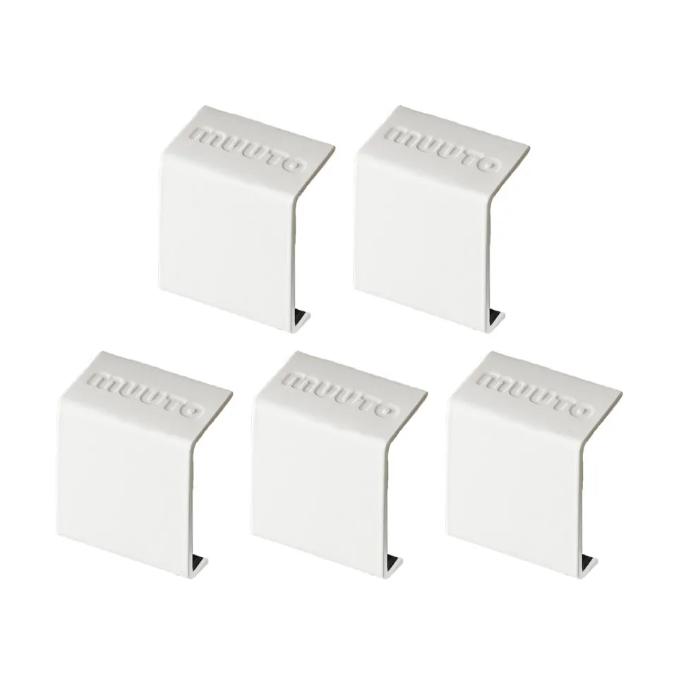 Mini stacked 2.0 clips, 5-stk., hvit Muuto