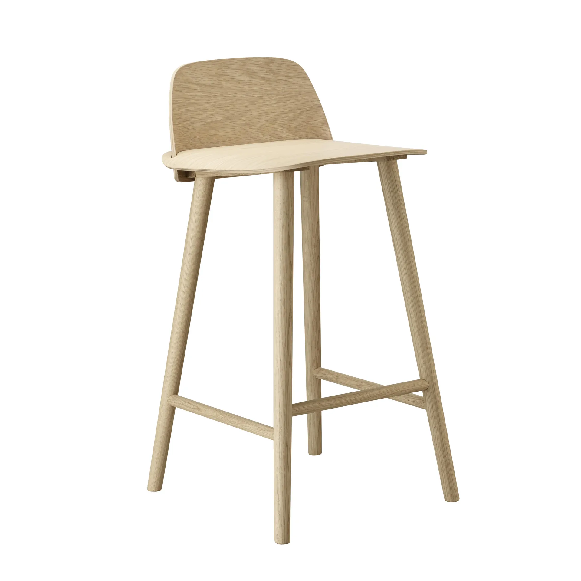 Nerd barstol 75 cm, eik Muuto
