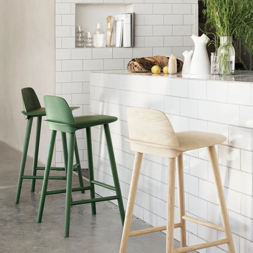 Nerd Counter stol, Sand yellow Muuto