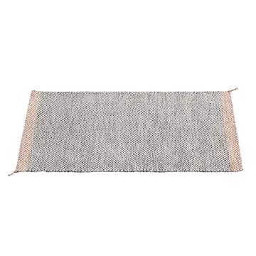 Ply ullteppe 85x140 cm - svart-hvit - Muuto