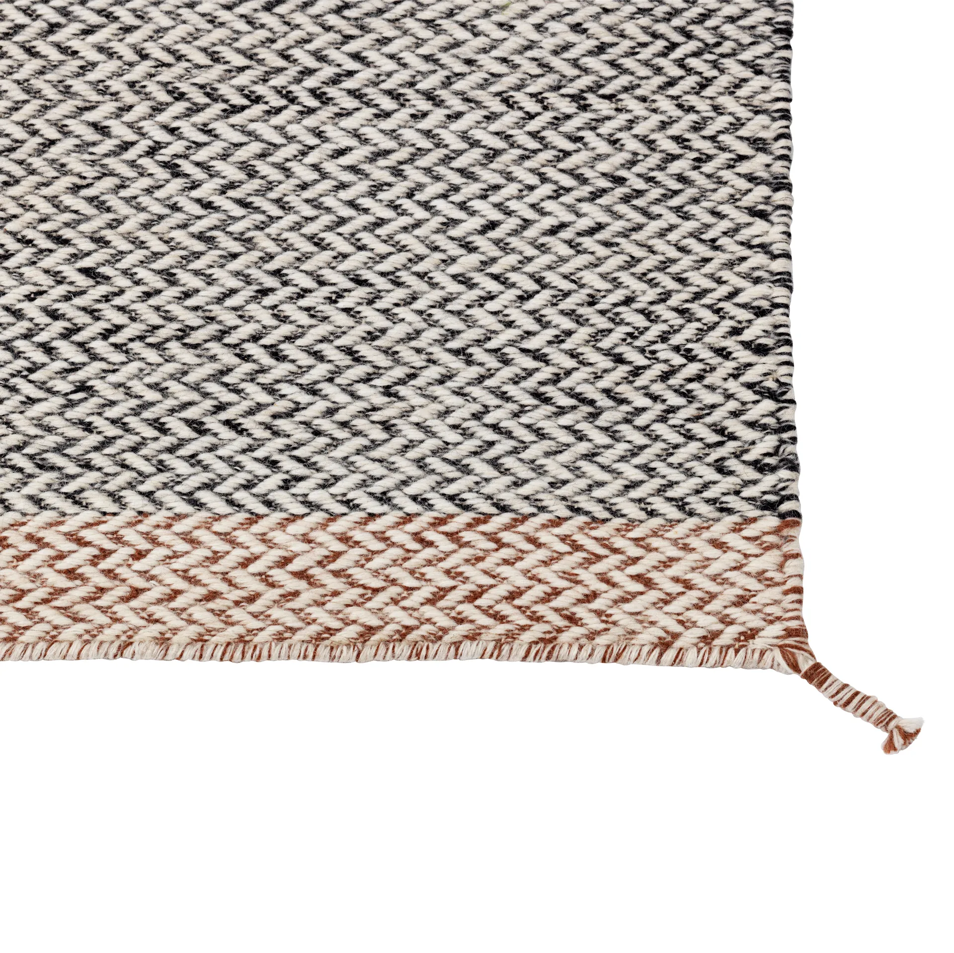 Ply ullteppe 85x140 cm, svart-hvit Muuto