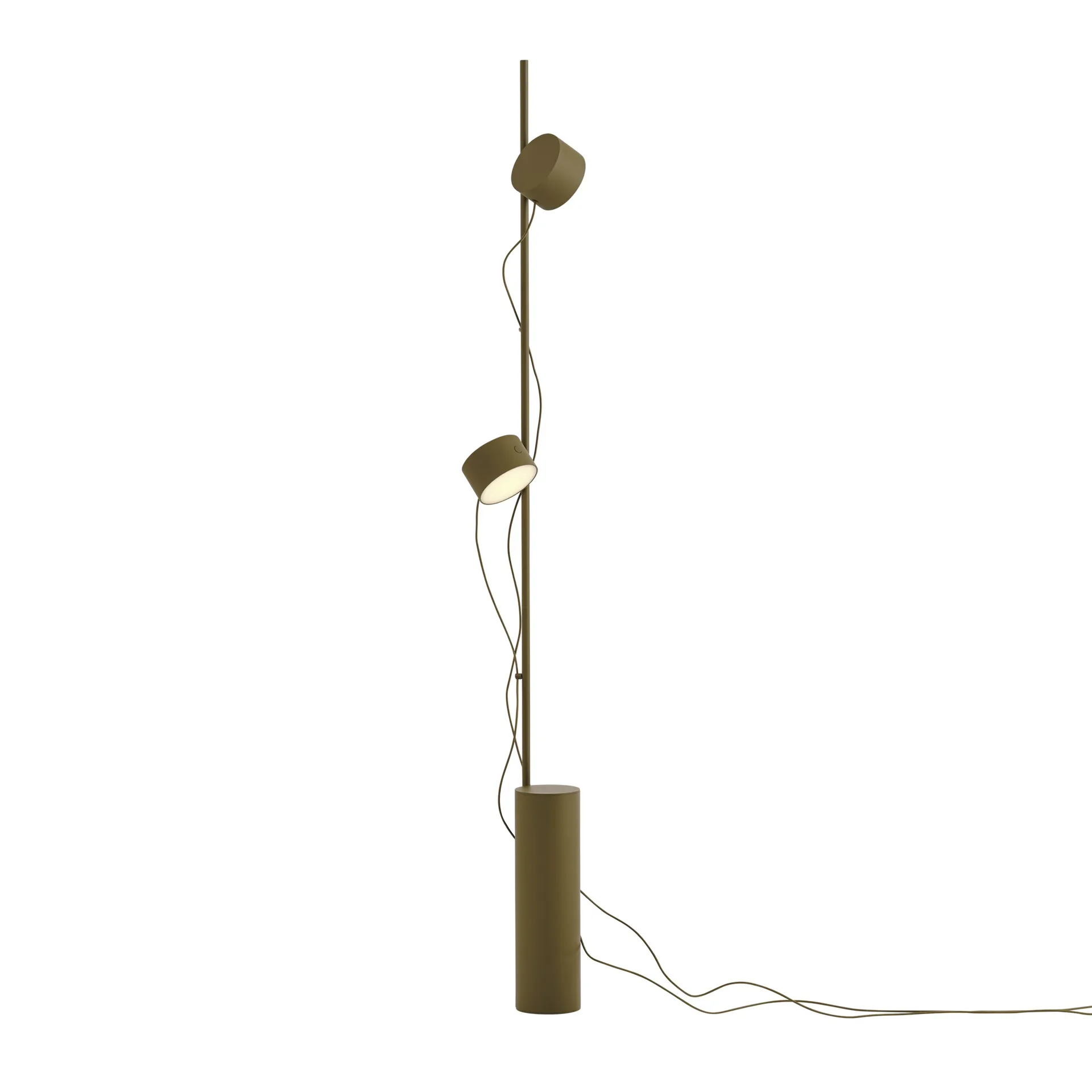 Post gulvlampe, Brown-green Muuto