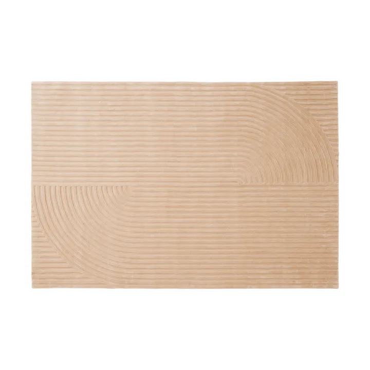 Relevo Rug Quattro ullteppe - Lys rosa, 200x300 cm - Muuto