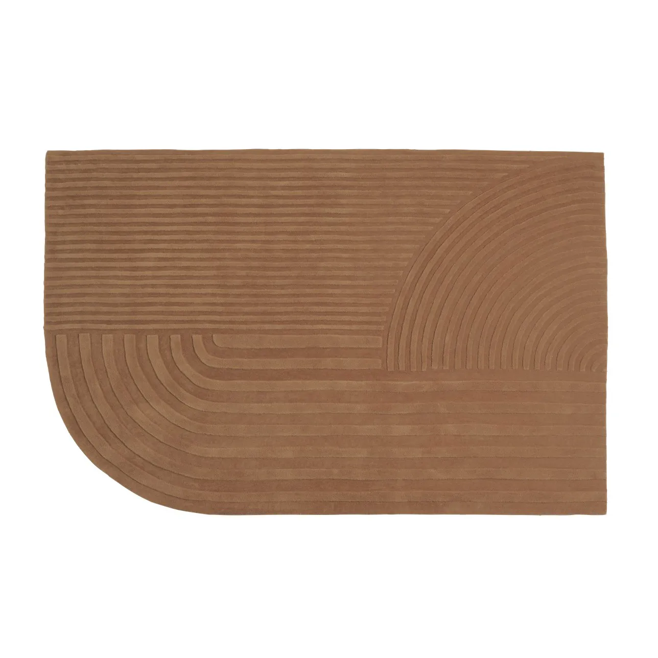 Relevo teppe 200 x 300 cm, Burnt orange Muuto