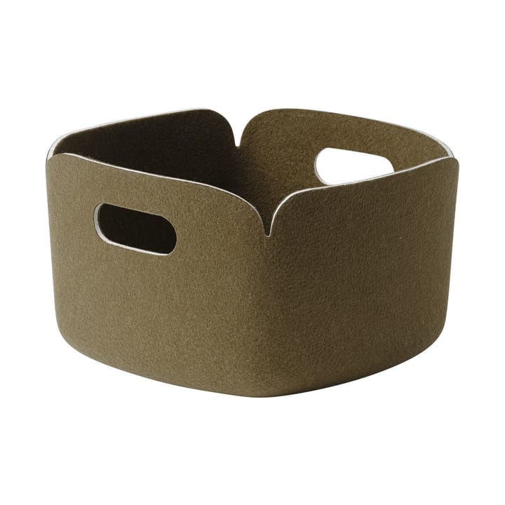 Restore oppbevaringskurv 28x28 cm - Brun Green - Muuto