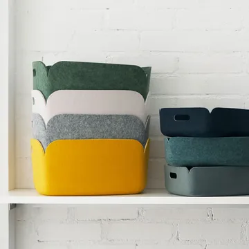 Restore oppbevaringskurv - gul - Muuto
