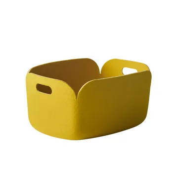 Restore oppbevaringskurv - gul - Muuto
