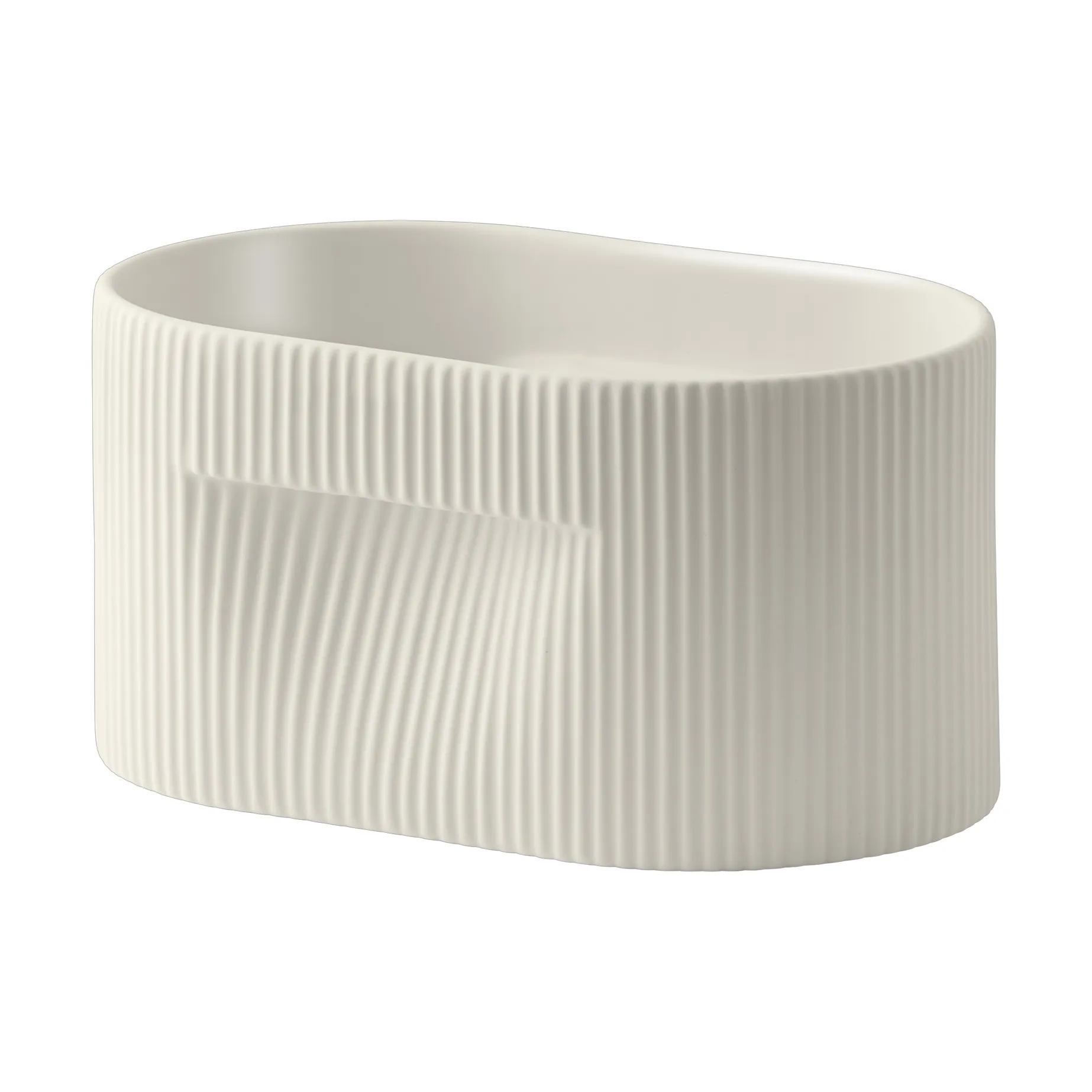 Ridge krukke 13 cm, Off-white Muuto