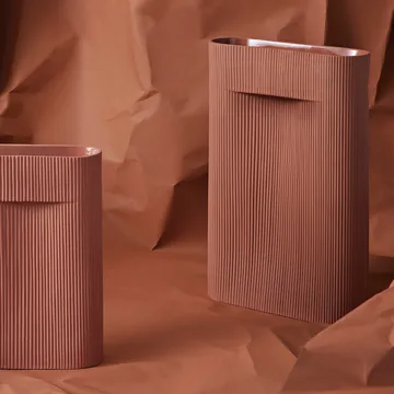 Ridge vase 35 cm - Terracotta - Muuto