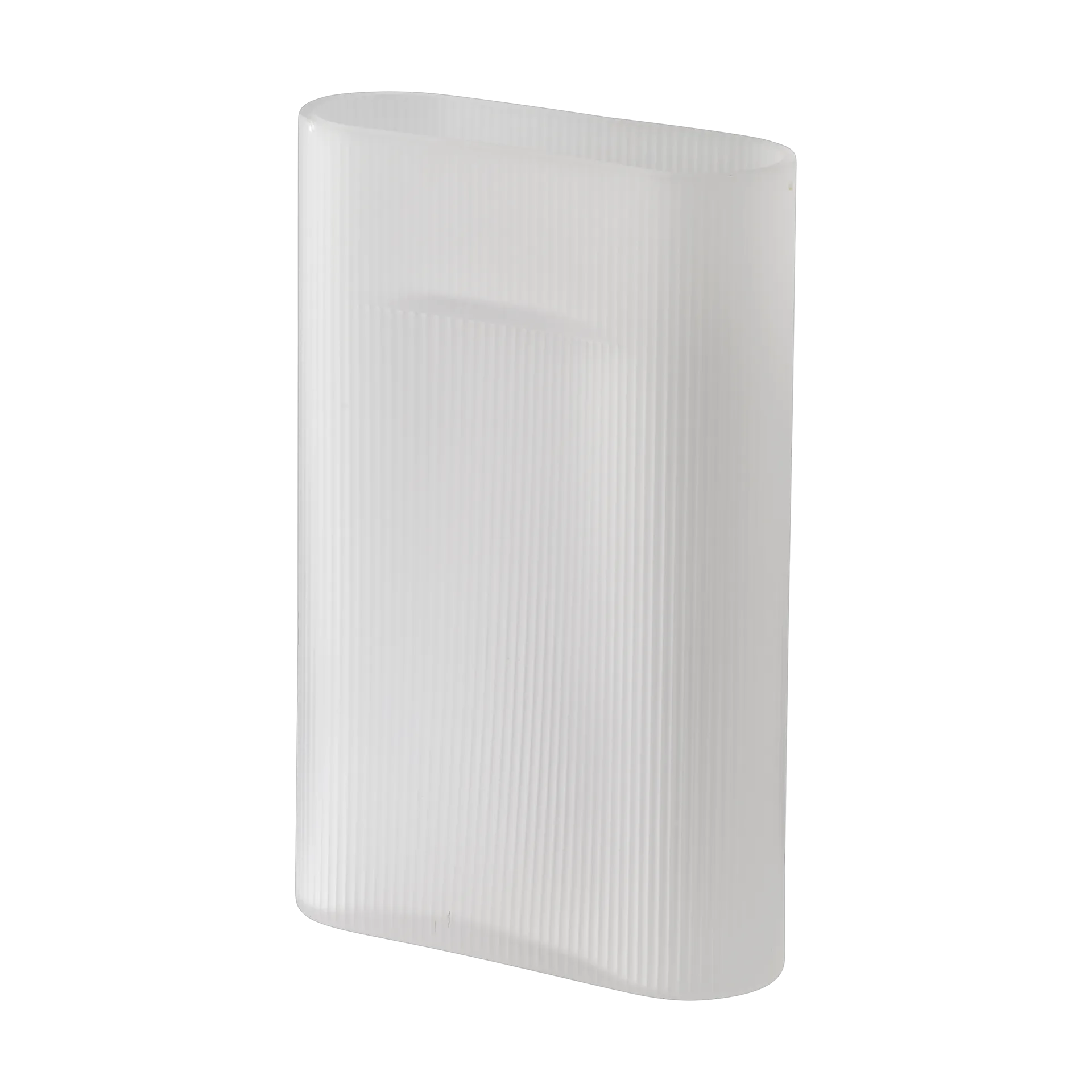 Ridge vase frostet glass 35 cm, White Muuto
