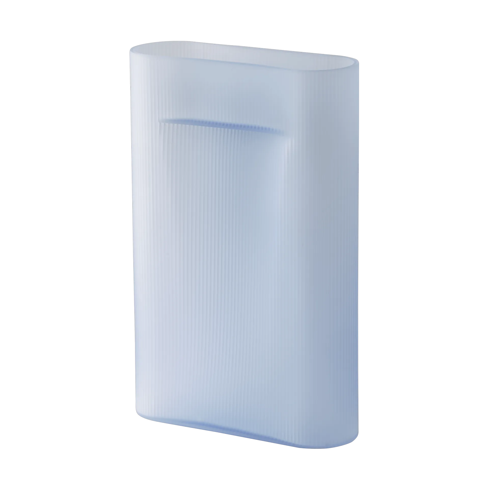 Ridge vase frostet glass 48,5 cm, Light blue Muuto