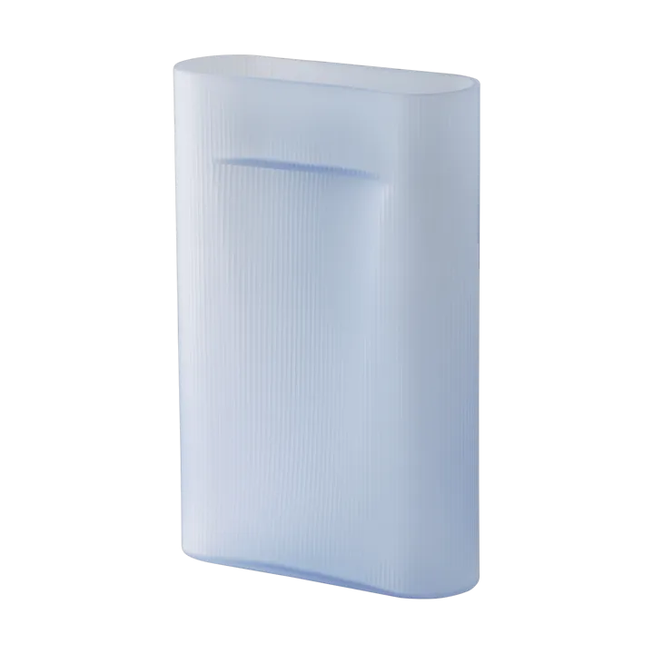 Ridge vase frostet glass 48,5 cm - Light blue - Muuto
