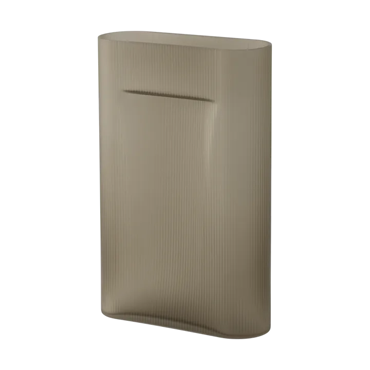 Ridge vase frostet glass 48,5 cm - Taupe - Muuto