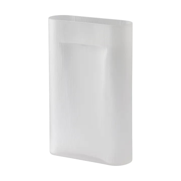 Ridge vase frostet glass 48,5 cm - White - Muuto