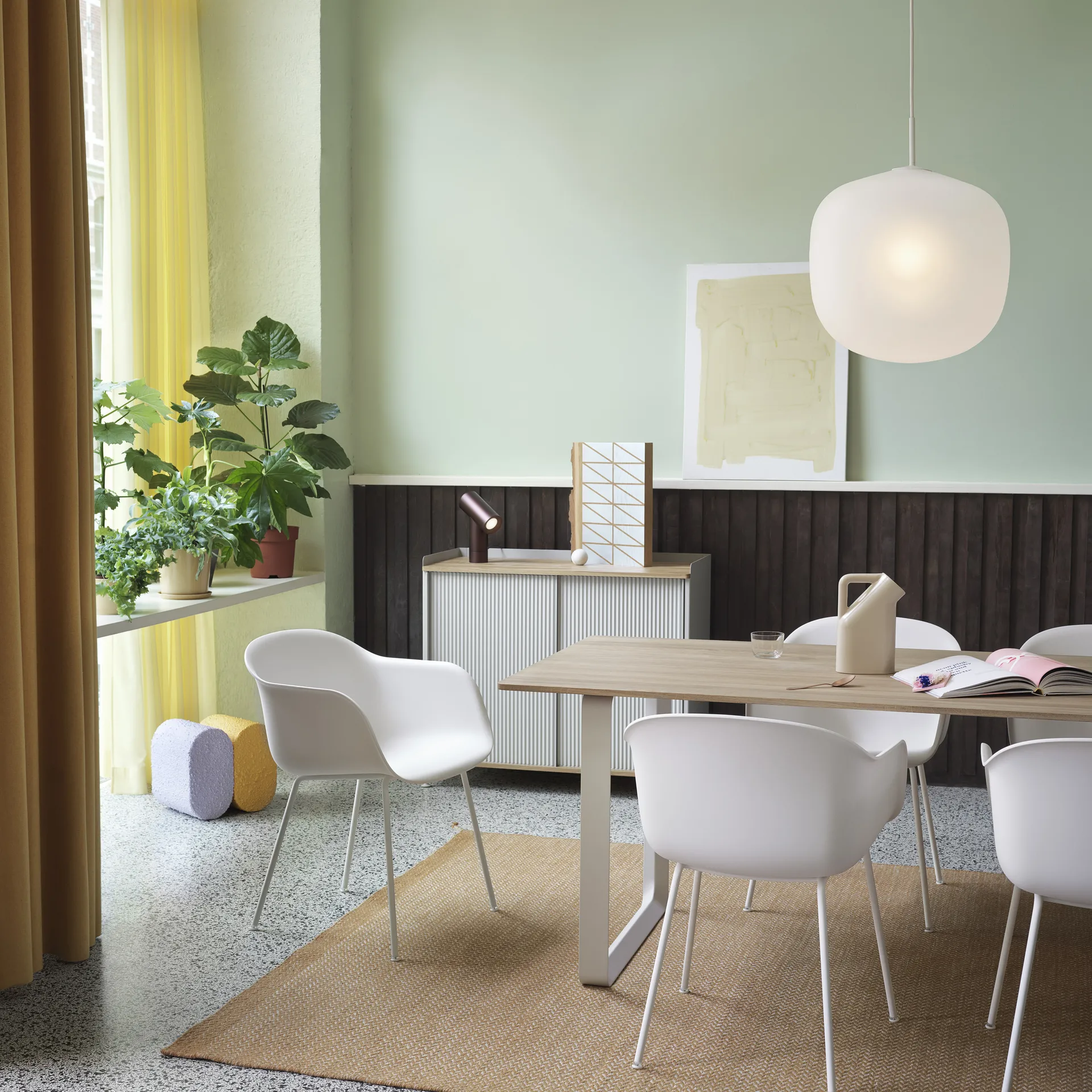 Rime pendel Ø45 cm, Hvit Muuto