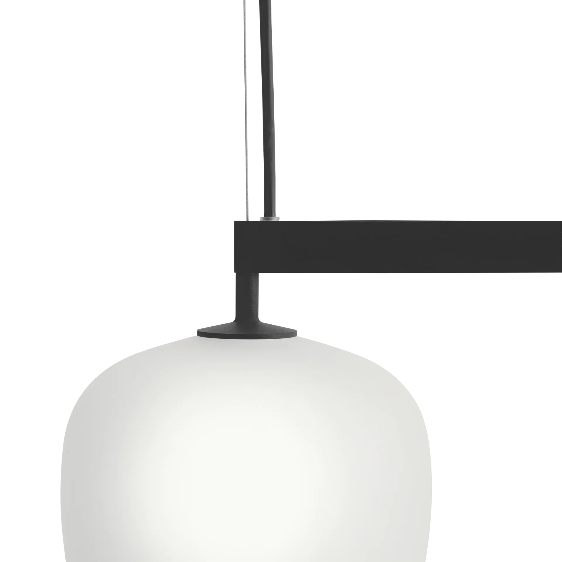 Rime Rail Lamp pendel, Black Muuto