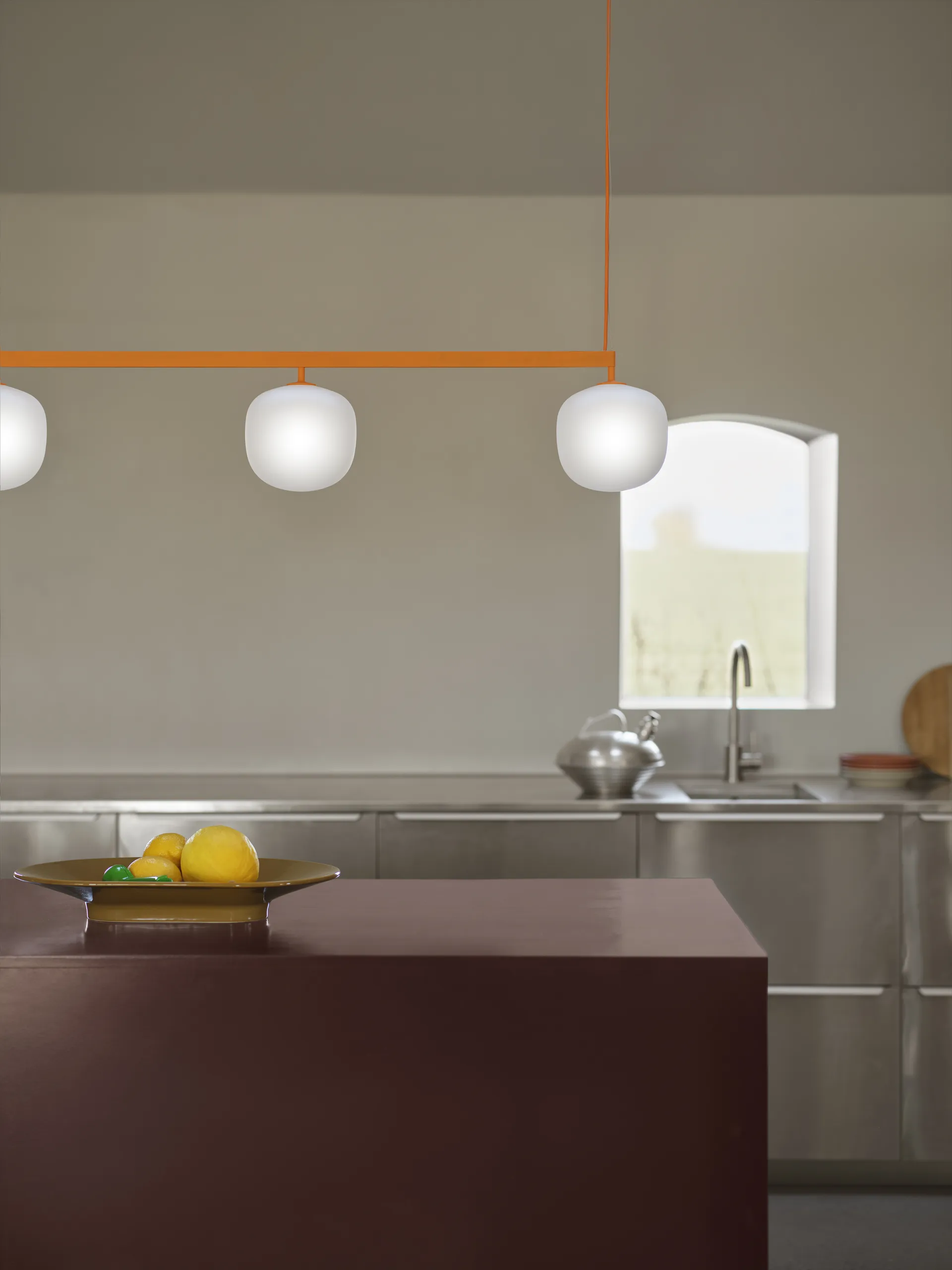 Rime Rail Lamp pendel, Orange Muuto