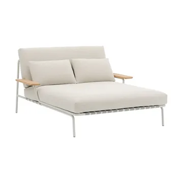Settle loungeseng - Laze 1-grå, med armlener - Muuto