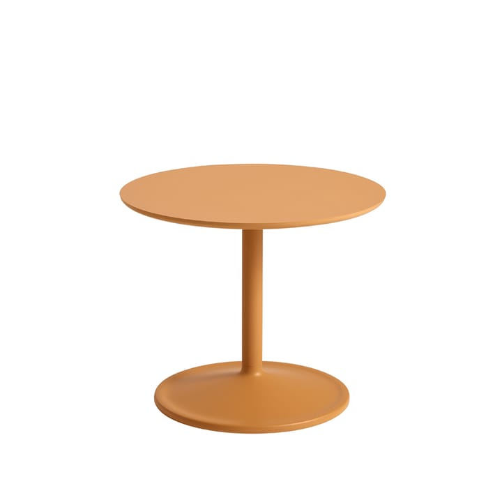 Soft sidebord Ø 48 cm - Orange laminate H: 40 cm - Muuto