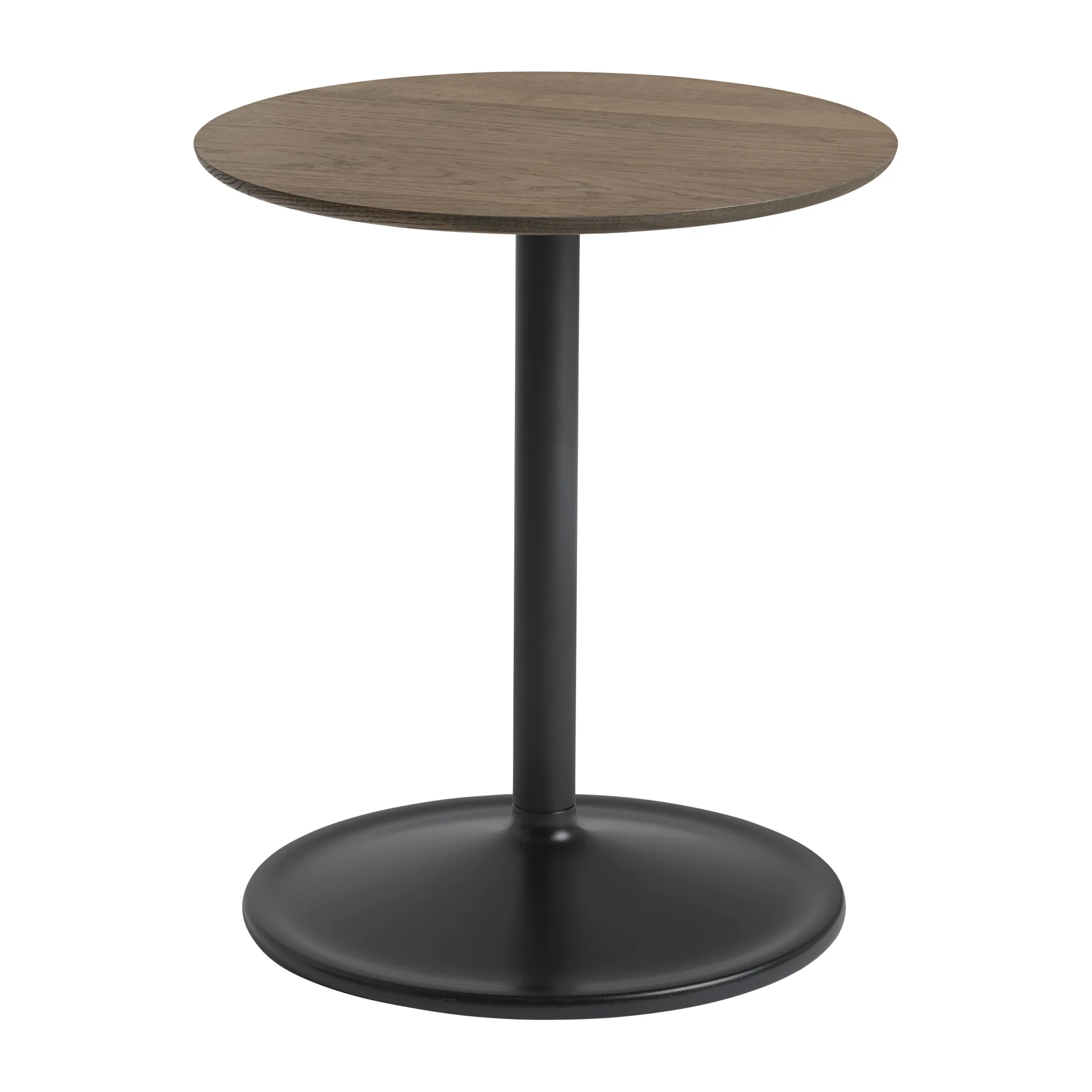 Soft sidebord 48 cm, Solid smoked oak-black Muuto