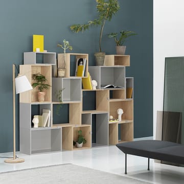 Stacked 2.0 hyller åpen, medium - lysegrå - Muuto