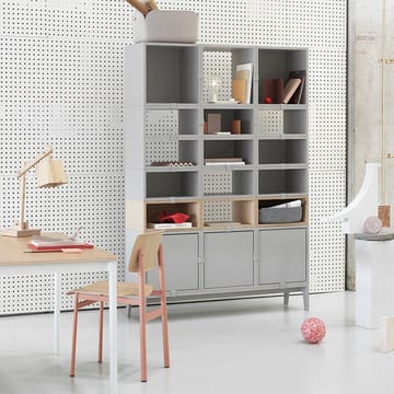 Stacked 2.0 hyller åpen, medium - lysegrå - Muuto