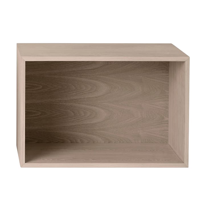 Stacked 2.0 hyller med ryggskive, large - eik - Muuto