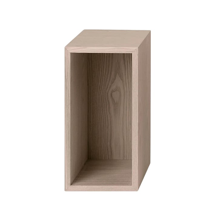 Stacked 2.0 hyller med ryggskive, small - eik - Muuto