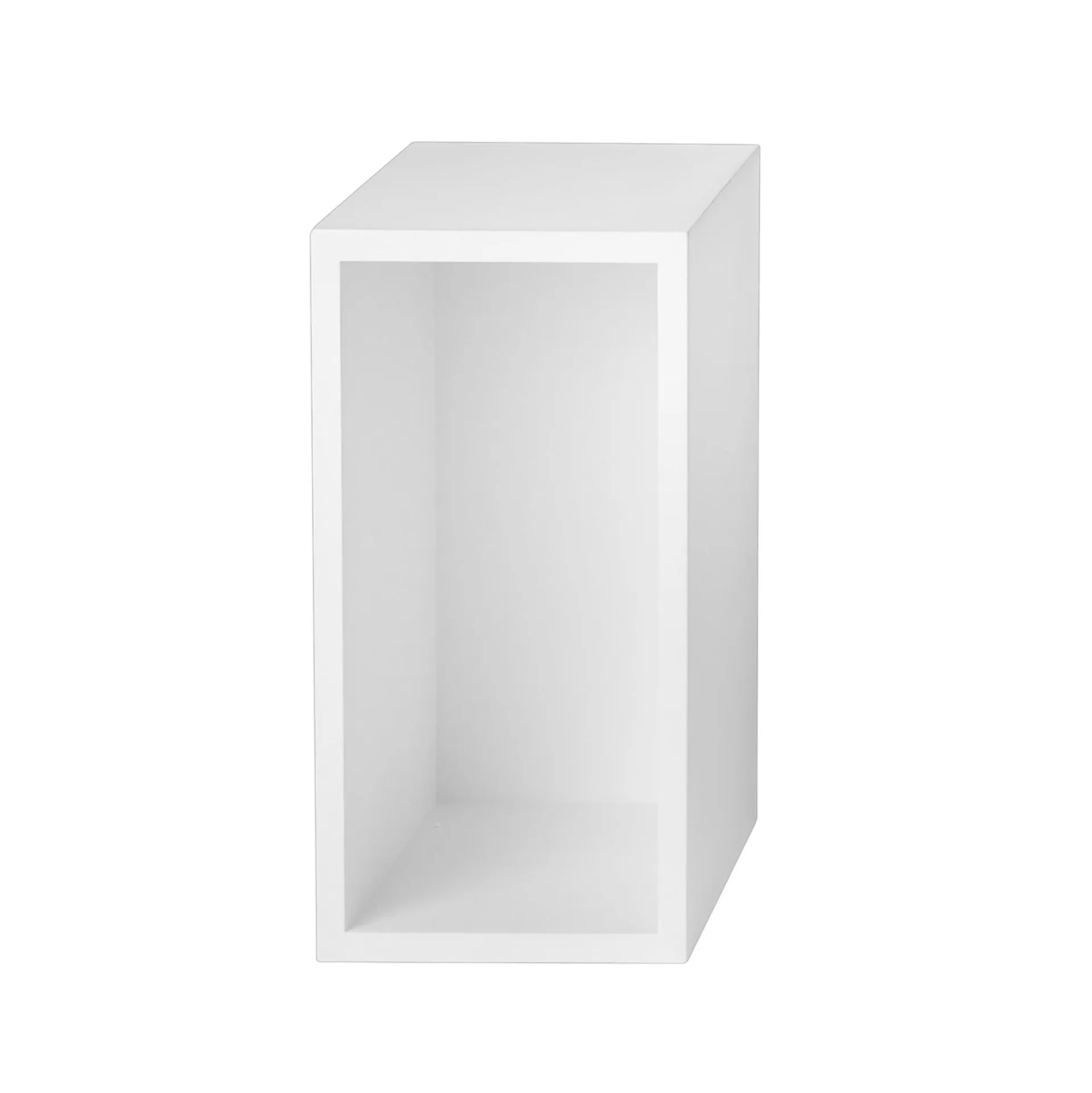 Stacked 2.0 hyller med ryggskive, small, hvit Muuto