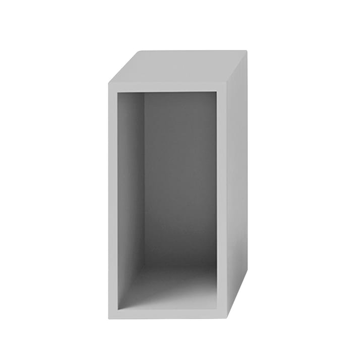 Stacked 2.0 hyller med ryggskive, small - lysegrå - Muuto