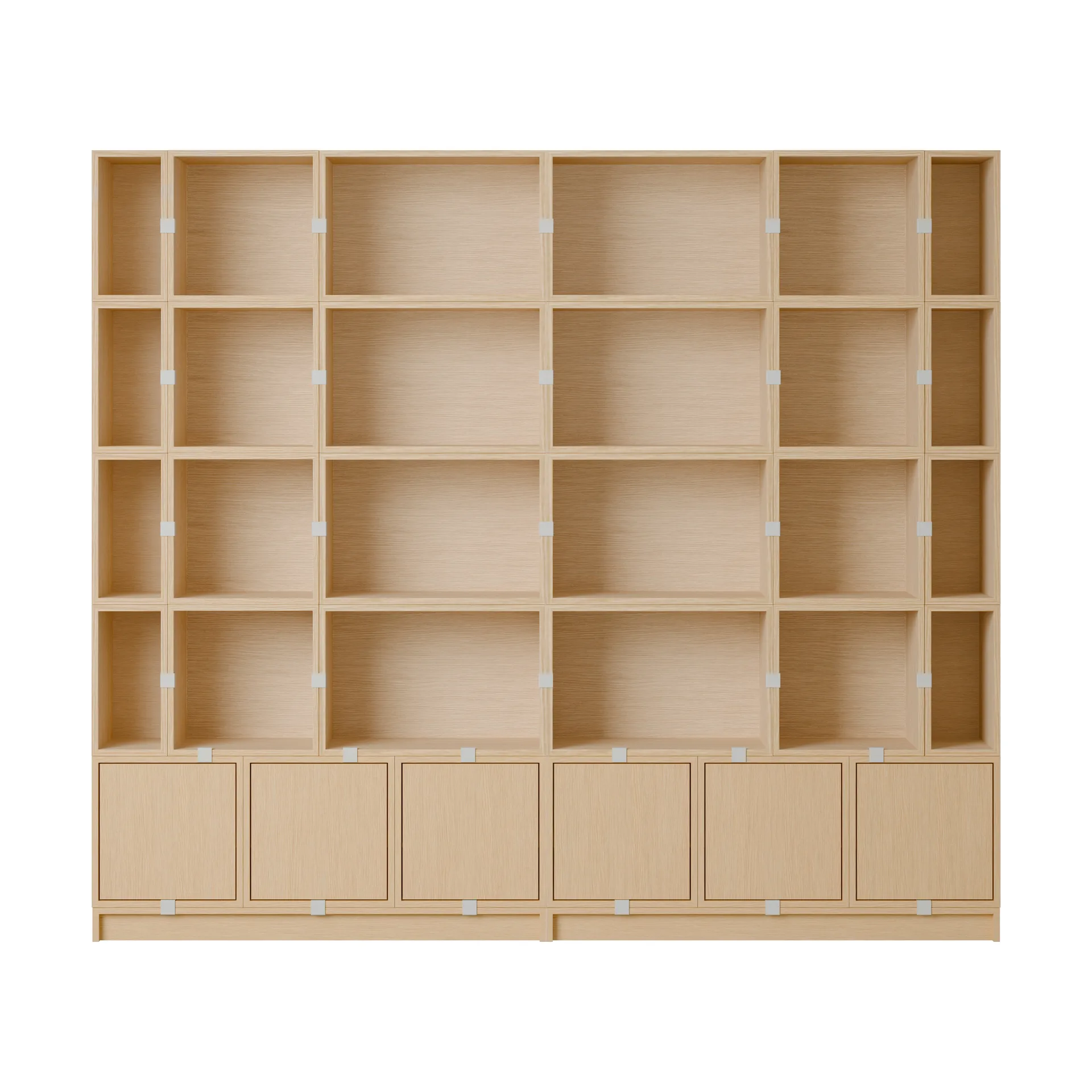 Stacked oppbevaringssystem bokhylle Configuration 1, Oak Muuto
